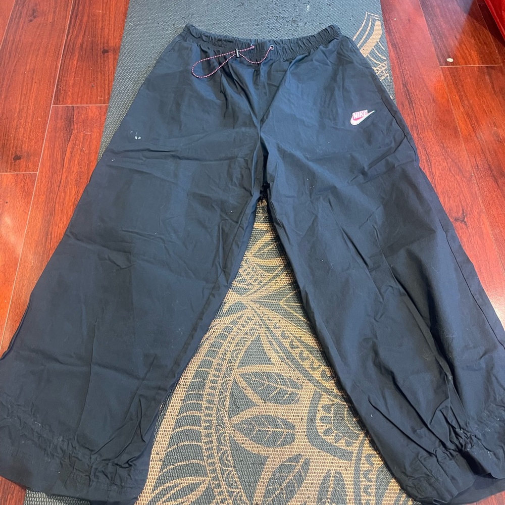 Nike Black Sweatpants with Red Logo